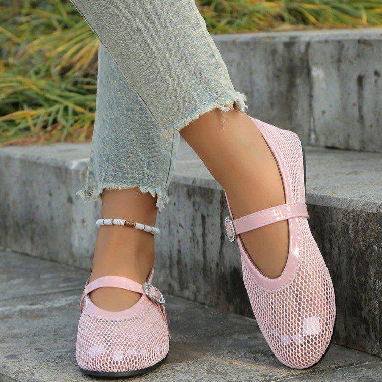 Blush Sheer Flats