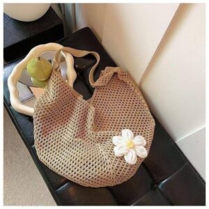 Crochet Mesh Hobo Bag